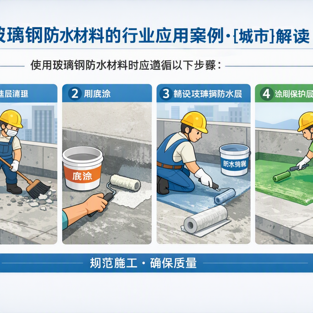 玻璃钢防水材料的行业应用案例,南平解读